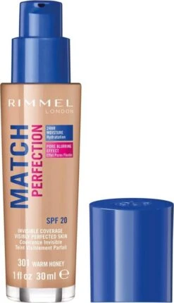 Rimmel London Match Perfection Foundation 301 Warm Honey -Maybelline Winkel 690x1200 1