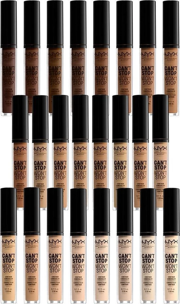 NYX Professional Makeup Can't Stop Won't Stop Contour Concealer - Pale CSWSC1 - 3,5 Ml 9 NYX Professional Makeup Can't Stop Won't Stop Contour Concealer - Pale CSWSC1 - 3,5 Ml - Afbeelding 7