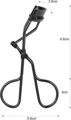 Merkloos Allsa - Wimperkruller Mat Zwart - Inclusief 4 Siliconen Pads - Wimperlifting - RVS -Maybelline Winkel 718x1200 3