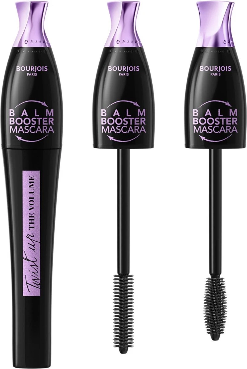 Bourjois Twist Up The Volume Mascara 003 Black Balm Booster 4 Bourjois Twist Up The Volume Mascara 003 Black Balm Booster - Afbeelding 2