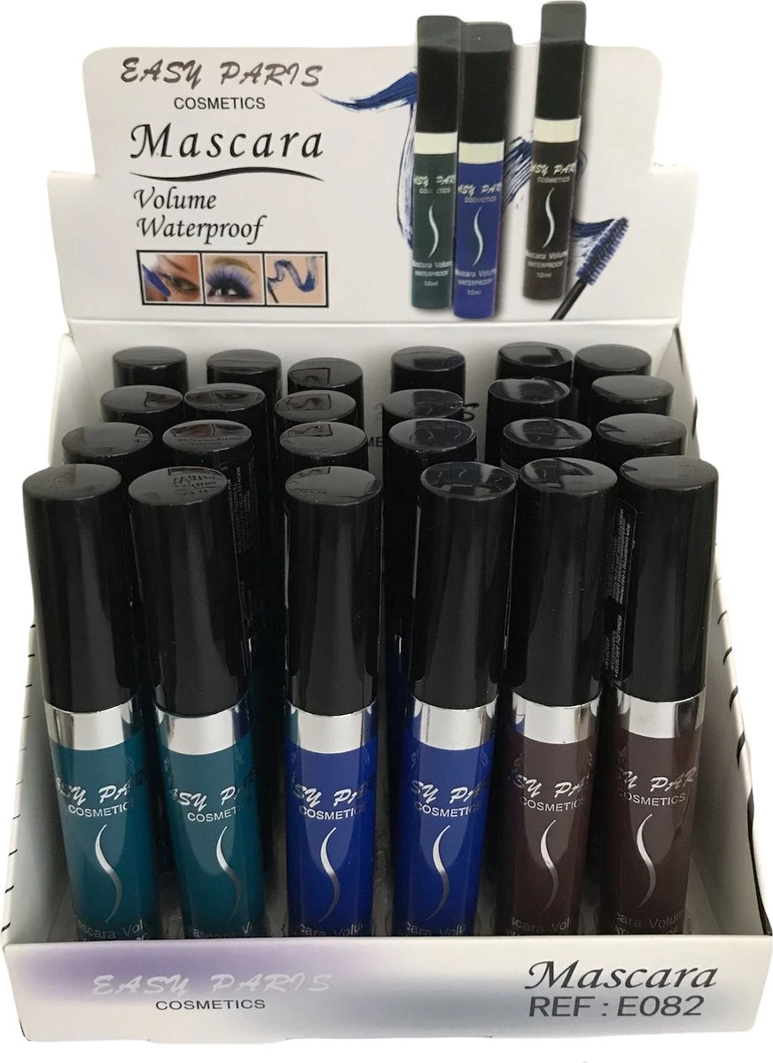 Easy Paris - Mascara Volume Waterproof - Bruin - 1 Flesje Met 10 Ml. Inhoud - Nummer 03 4 Easy Paris - Mascara Volume Waterproof - Bruin - 1 Flesje Met 10 Ml. Inhoud - Nummer 03 - Afbeelding 2